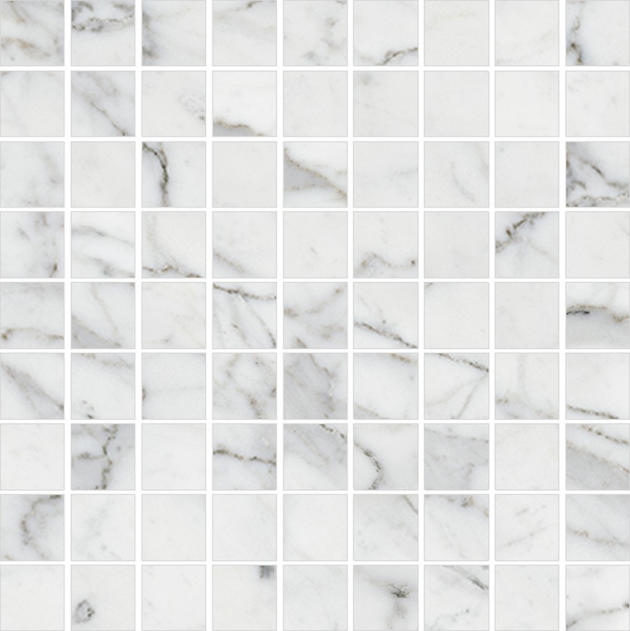 Мозаика Kerranova Marble Trend Carrara 30x30 см, K-1000/LR/m01/300x300x10