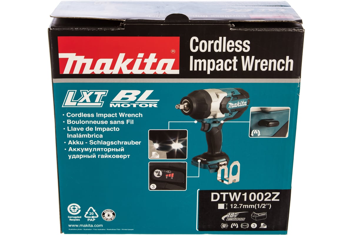 Аккумуляторный гайковерт Makita DTW1002Z