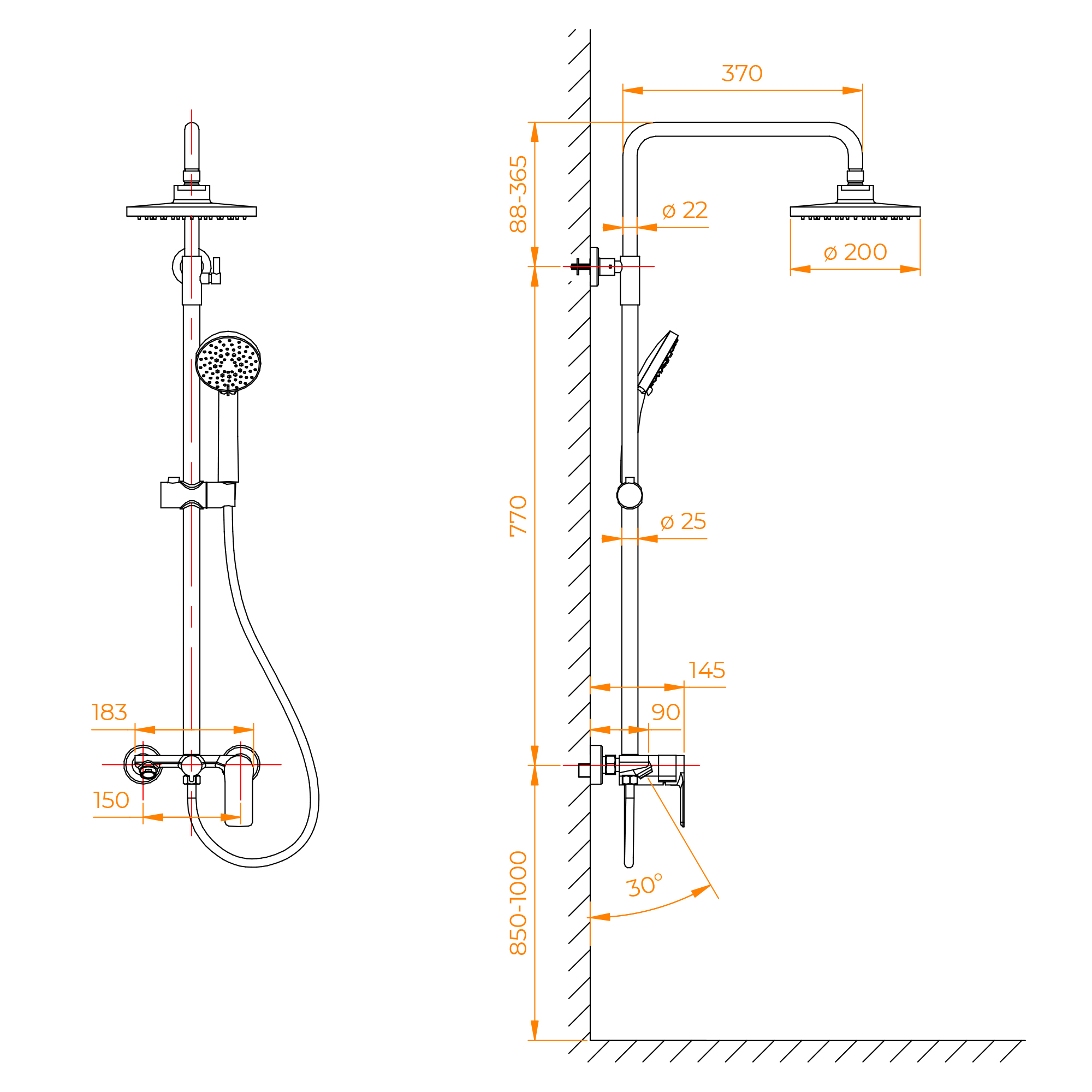 Душевая стойка RGW Shower Panels SP-26