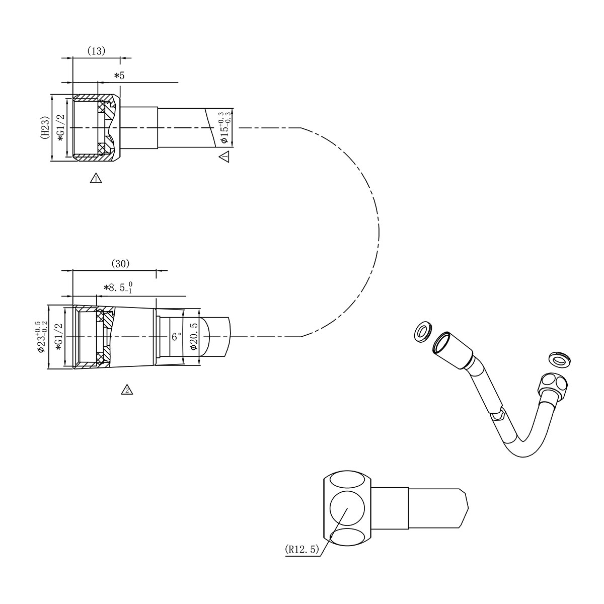 Душевой набор Vincea Inspire VSFW-3I21MT4CH термостат, хром