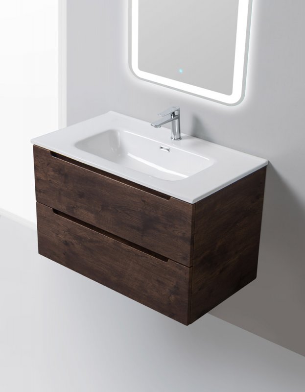 Тумба с раковиной BelBagno Etna 91x46x51 см Rovere Moro