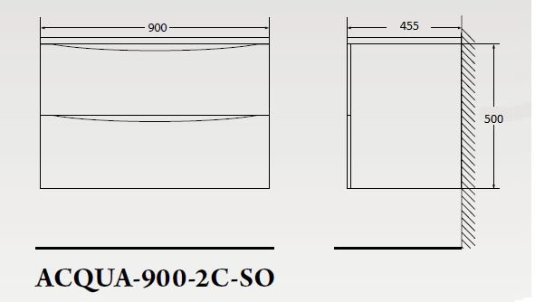 Тумба с раковиной BelBagno Acqua 90 см