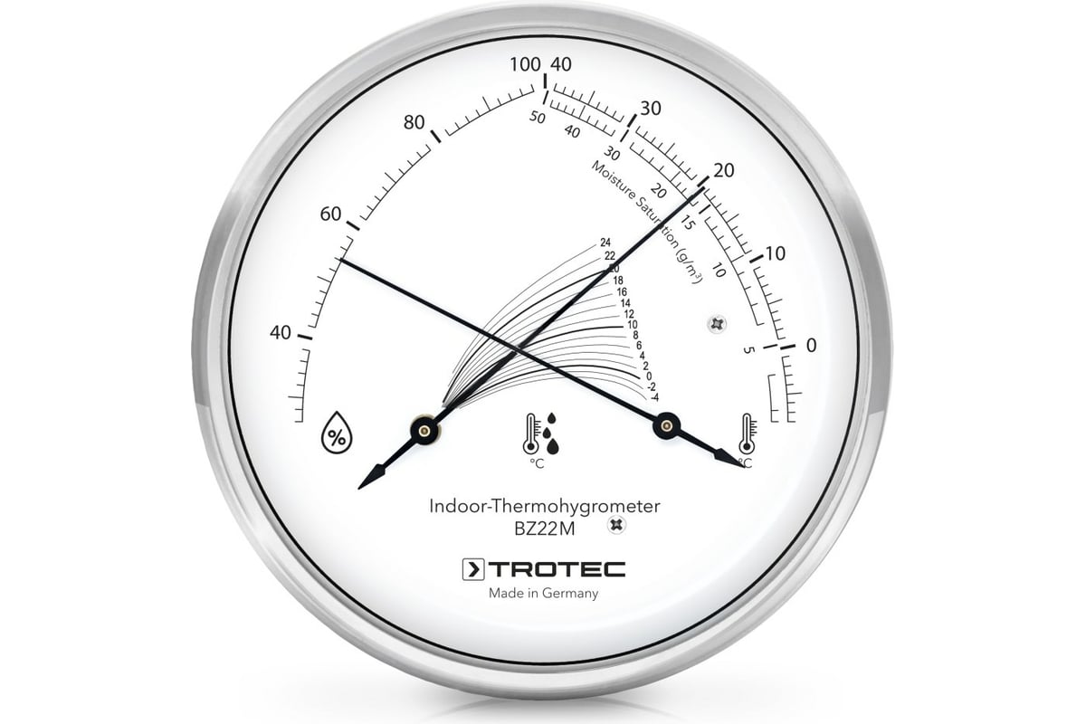 Механический термогигрометр Trotec BZ22M 3510205019