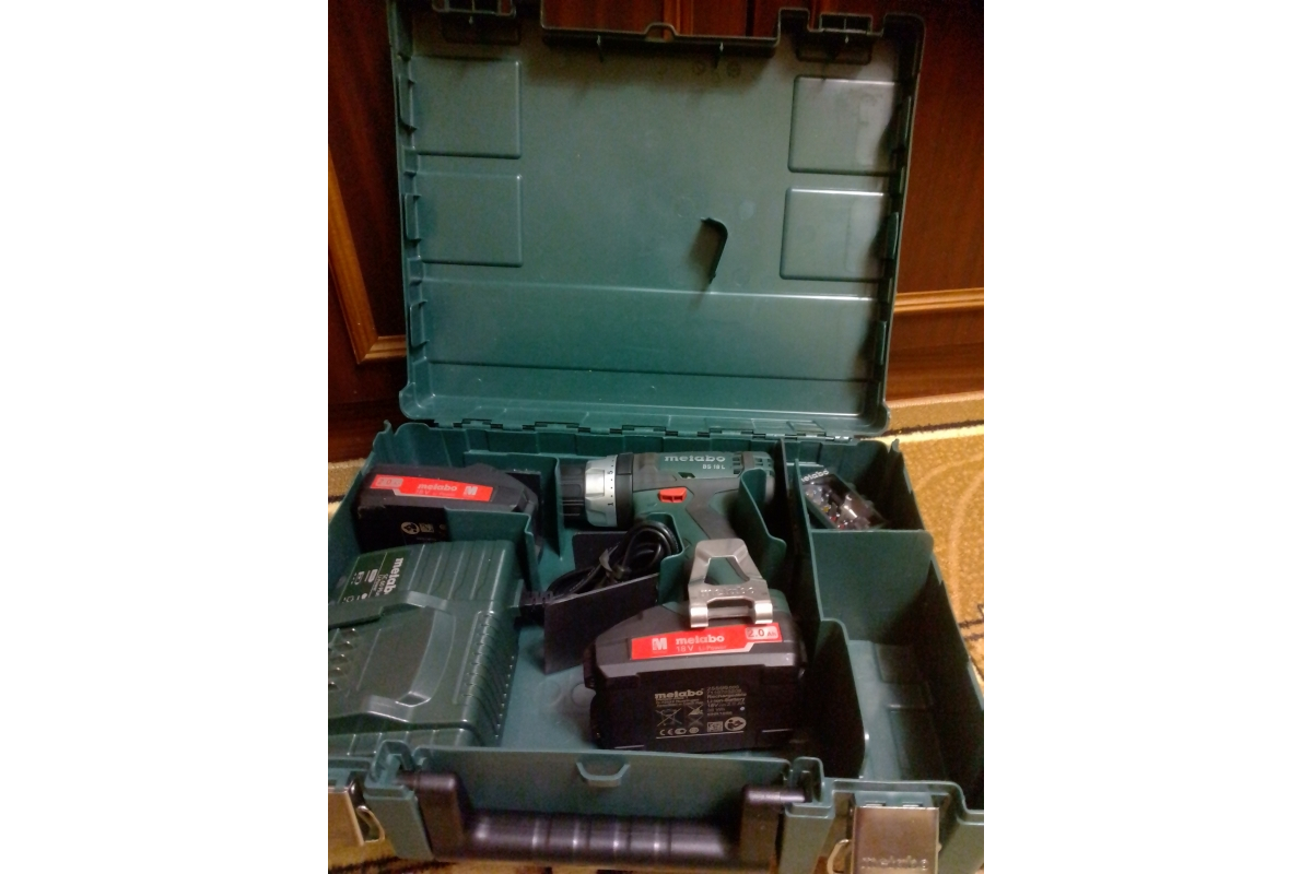 Аккумуляторная дрель Metabo BS 18 L 50 Нм, 2x2 Ач, кейс 602321500