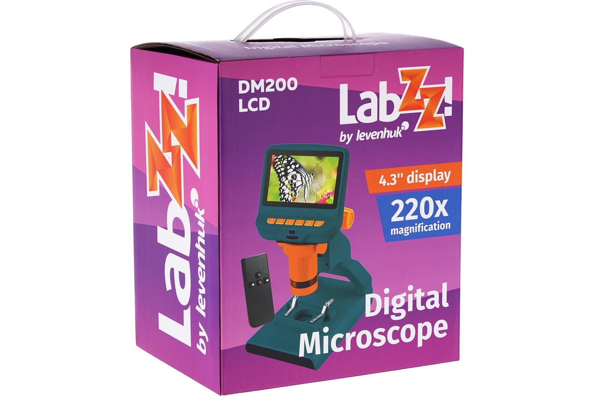 Цифровой микроскоп Levenhuk LabZZ DM200 LCD 76827