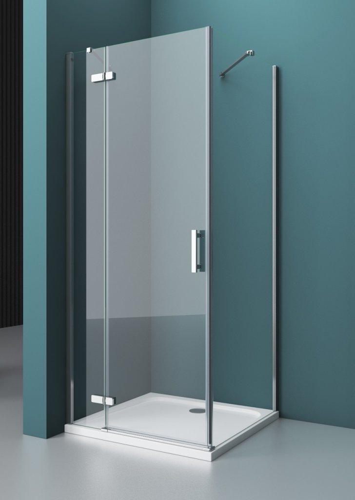 Душевой уголок BelBagno KRAFT-AH-12-120/100-C-Cr-L 120x100 прозрачный, хром, левый