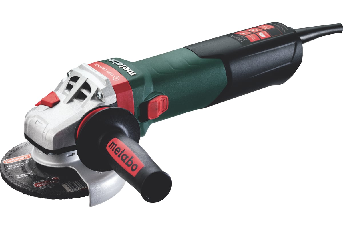 Угловая шлифмашина Metabo WEBA 17-125 Quick 600514000