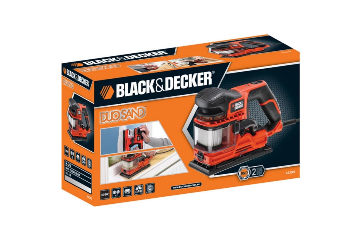 Плоская шлифмашина Black&Decker DuoSand KA330E