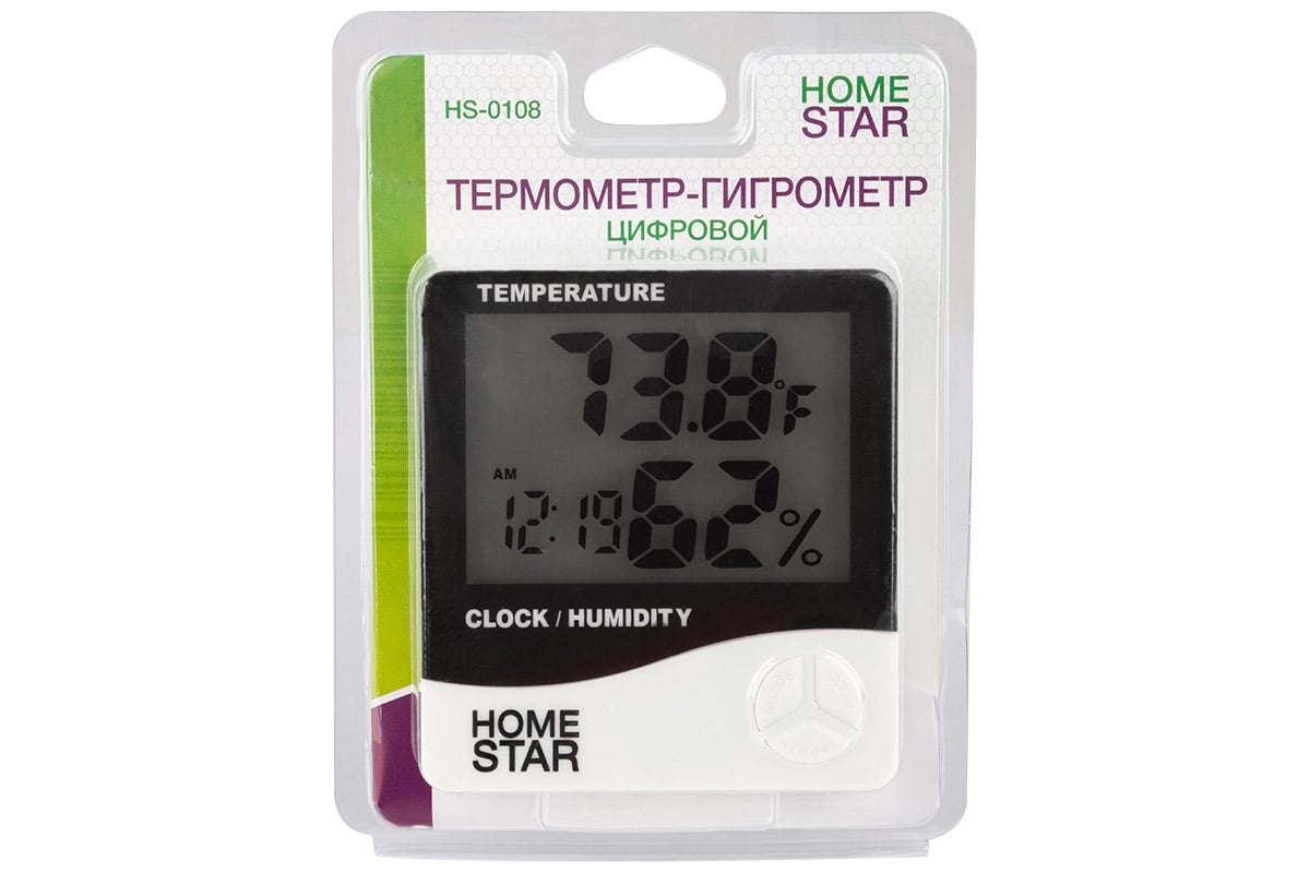 Цифровой термометр-гигрометр Homestar HS-0108 104303