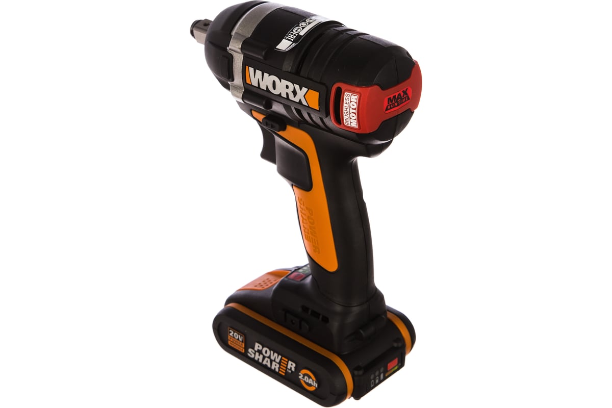 Аккумуляторный бесщеточный гайковёрт Worx WX279