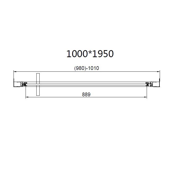 Душевой уголок Vincea Slim 8mm VSR-4SLP9010CL 100x90 хром, прозрачное