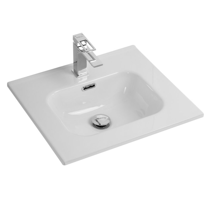 Тумба с раковиной BelBagno Kraft 50 см, 2 ящика Rovere Tabacco