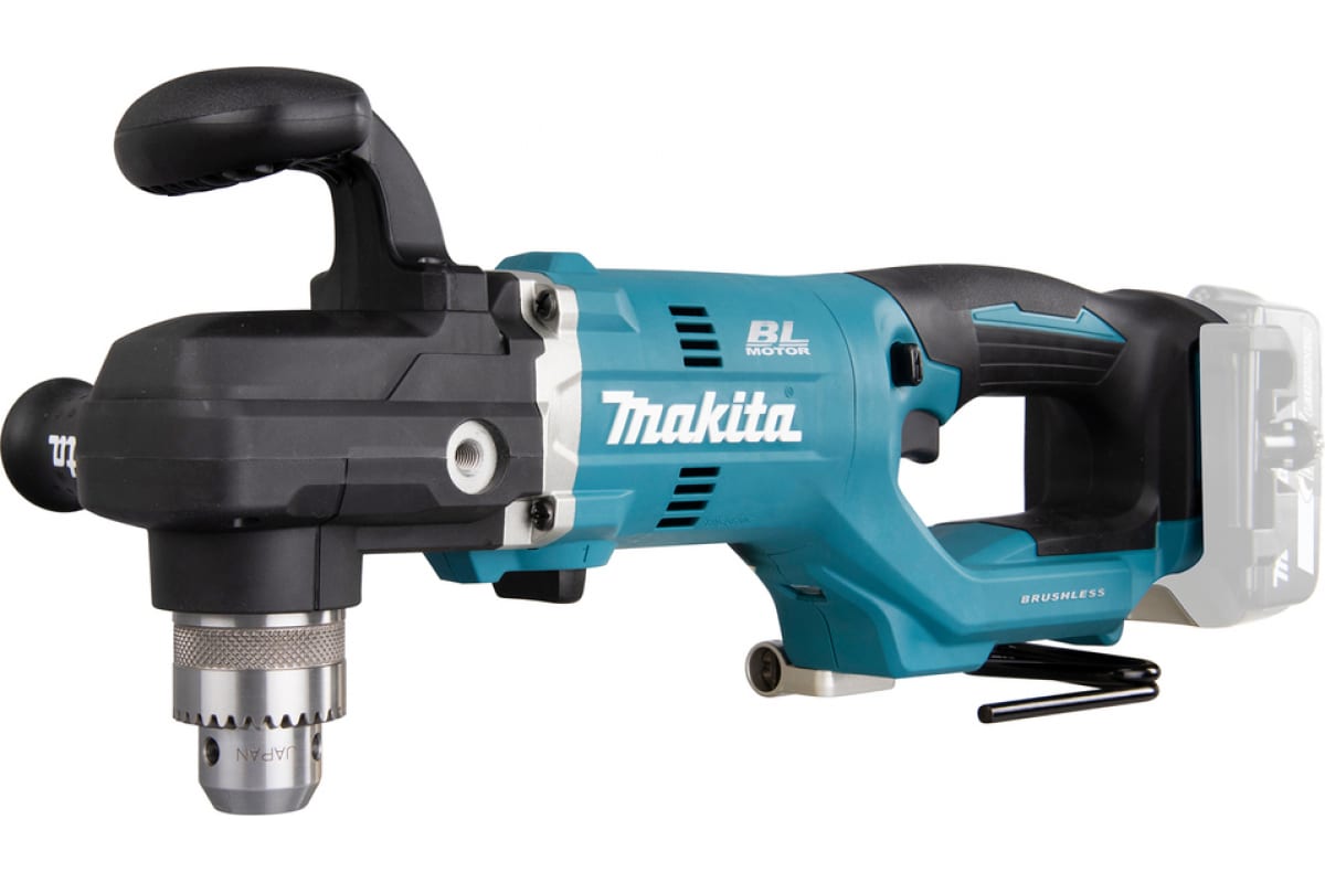 Аккумуляторная угловая дрель Makita DDA450ZK