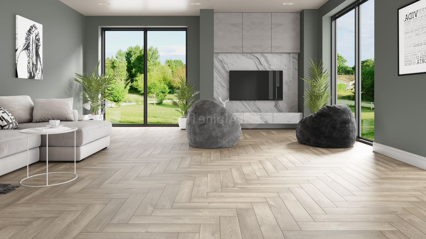 SPC ламинат Alpine Floor Parquet Light Дуб Натуральный Отбеленный 600x125x4 мм, ECO 13-5B