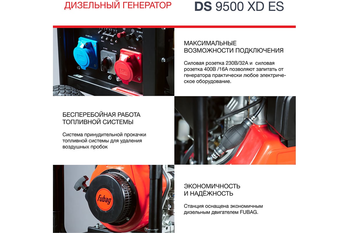 Электростанция дизельная Fubag ds9500xdes 646240