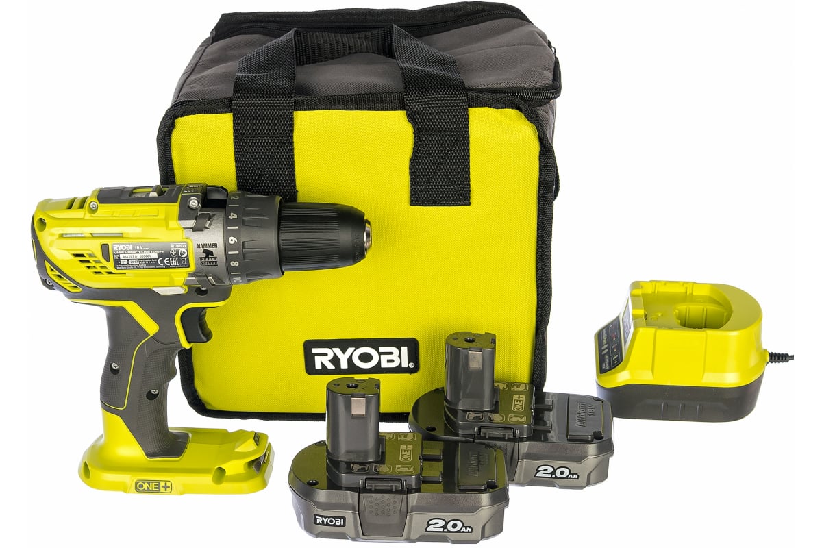 Ударная дрель-шуруповерт Ryobi ONE+ R18PD3-220S 5133003342