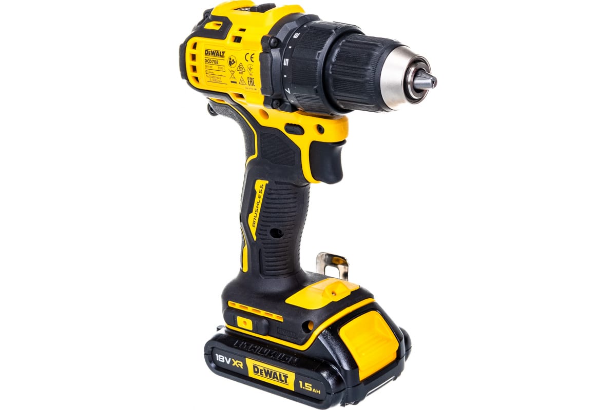 Компактная дрель-шуруповерт DeWalt 18В DCD708S2T