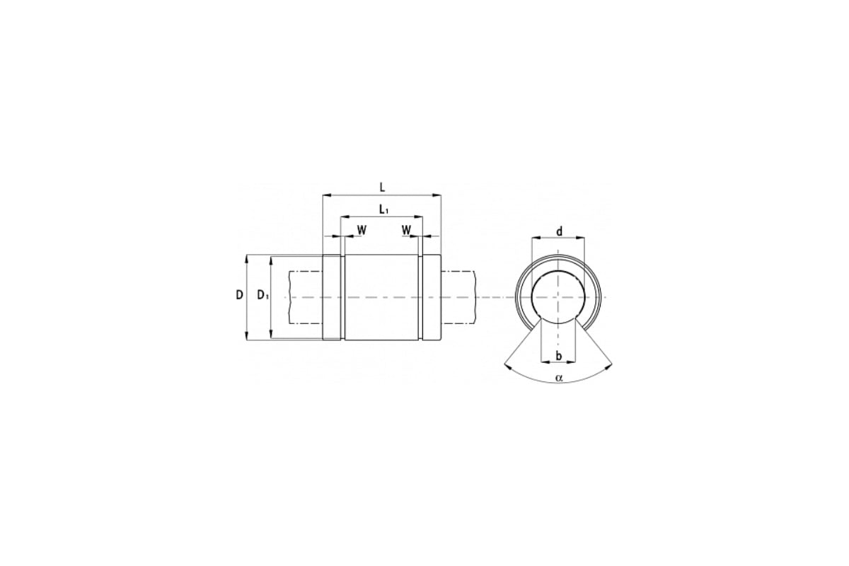 Линейный подшипник TECHNIX LME12UUOPTEСHNIX