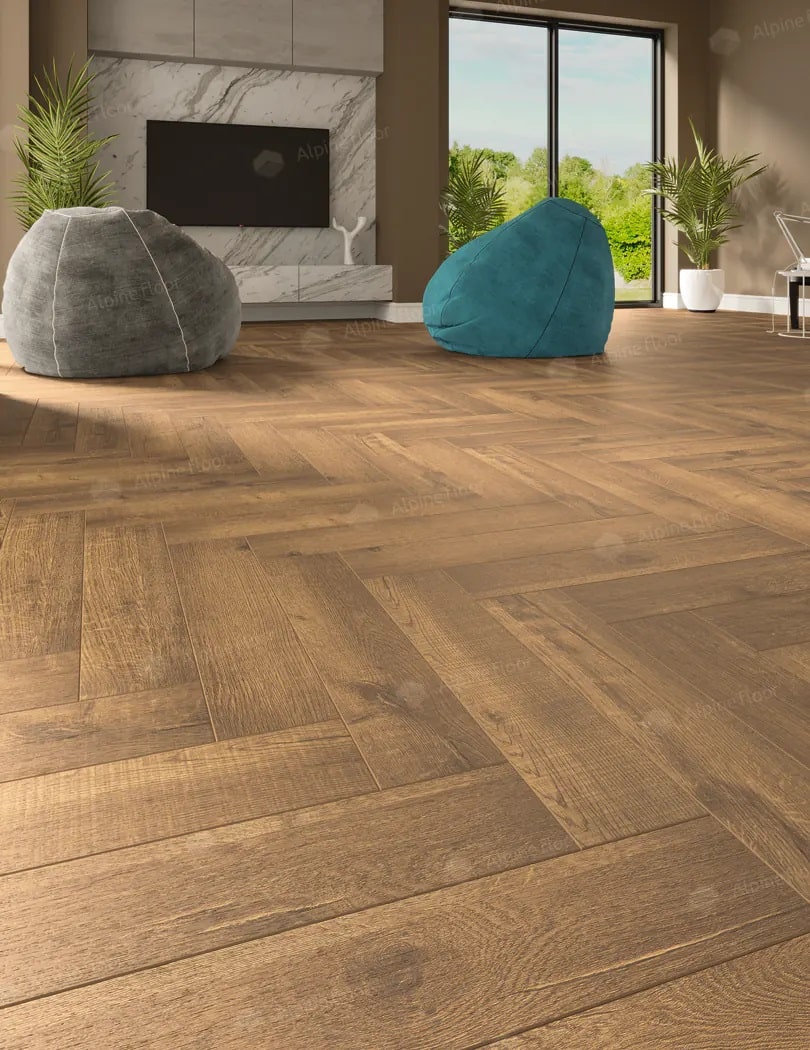 SPC ламинат Alpine Floor Parquet Premium ABA Дуб Royal 600x125x8 мм, ECO 19-2A