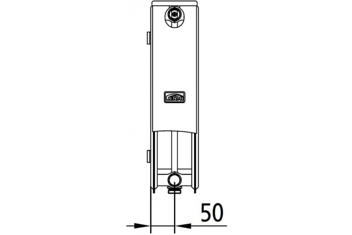 Радиатор Kermi FTV 22, 100500600, X2 Inside, R, RAL 9016 белый FTV220500601R2Z