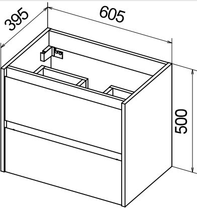 Мебель для ванной BelBagno Kraft 39-600 60 см Bianco Opaco