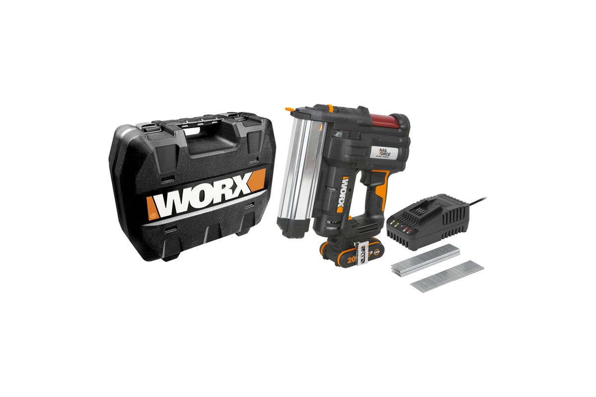 Аккумуляторный гвозде-скобозабиватель Worx WX840