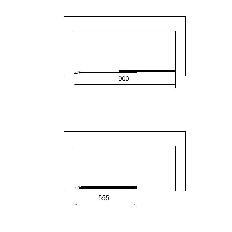 Шторка для ванны Vincea VSB-6E900CL-L 90x140 левая, хром, прозрачное