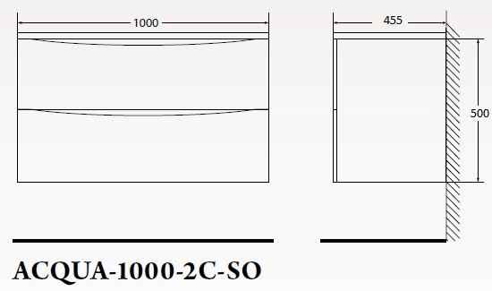 Мебель для ванной BelBagno Acqua 100 см Bianco Lucido