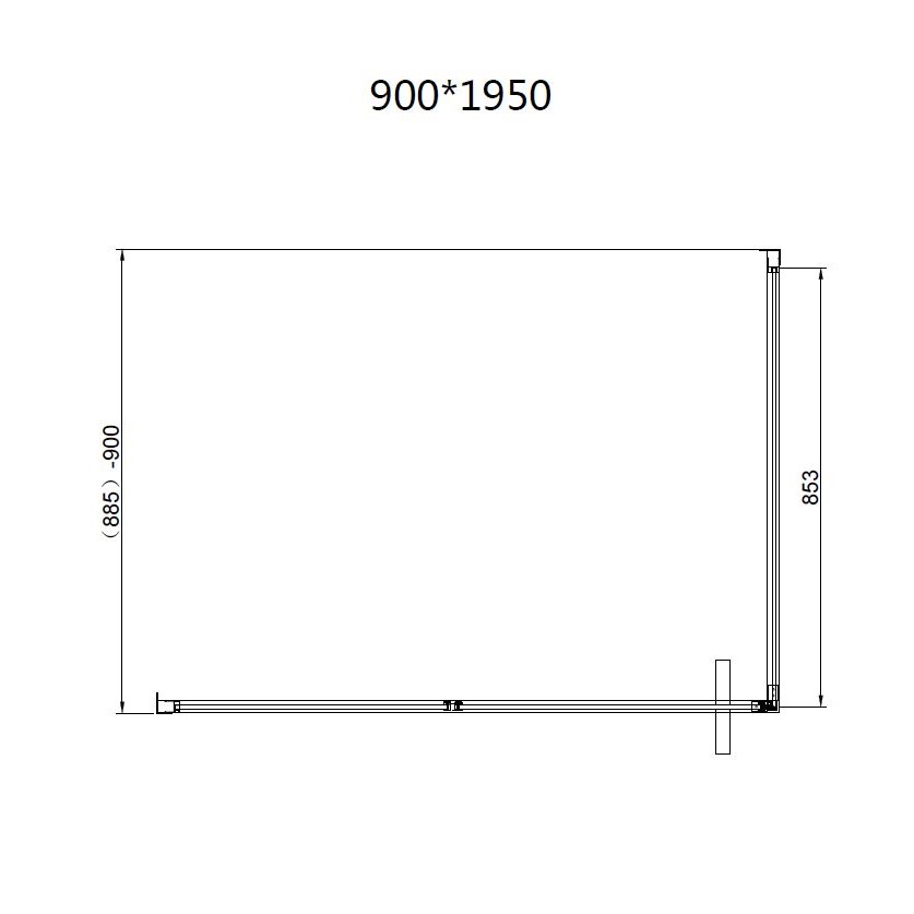 Душевой уголок Vincea Slim 8mm VSR-4SLP9012CLB 120x90 черный, прозрачный