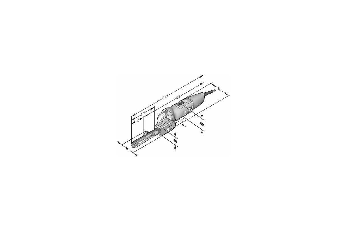 Ленточный напильник Fein BF 10-280 E 72280550000