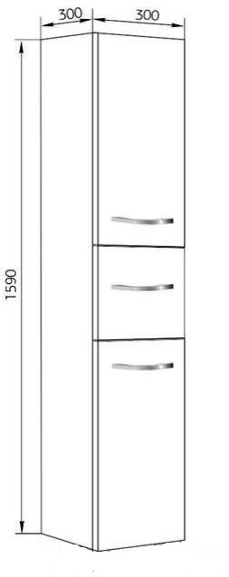 Корпус пенала Marka One Mix 30x159