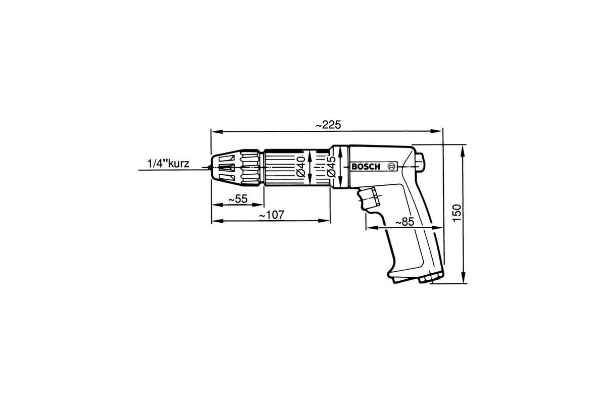 Пневматический шуруповерт Bosch 0.607.460.400