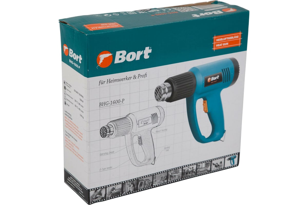 Технический фен Bort BHG-1600-P 91271051