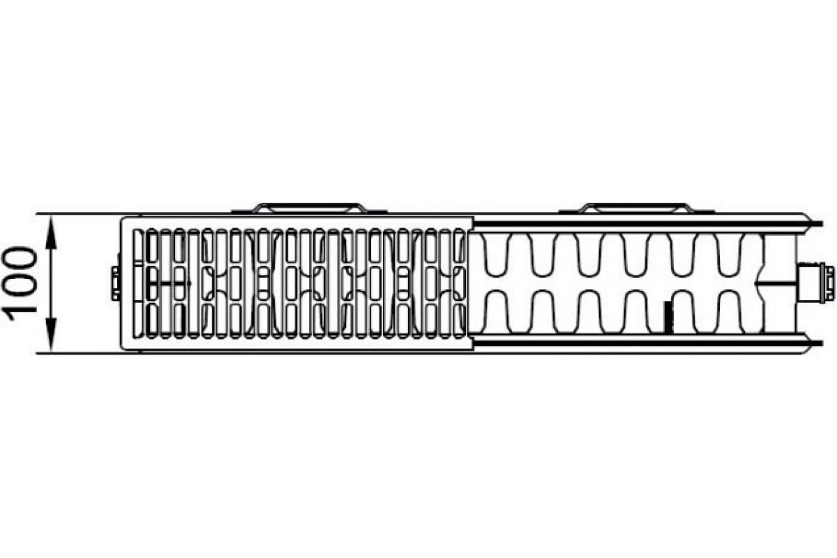 Радиатор Kermi FK0 22, 100х400х800, X2 Inside, RAL 9016 белый FK0220400801N2Y