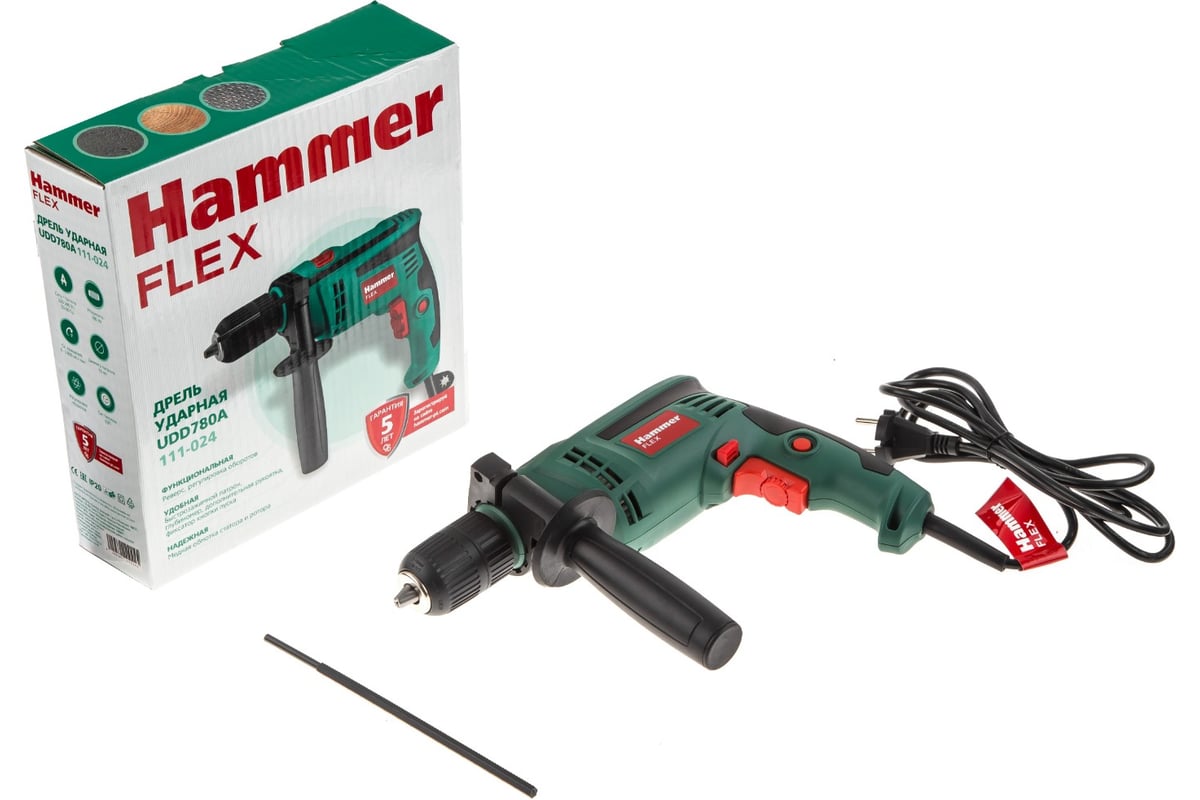 Ударная дрель Hammer Flex UDD780A 544540