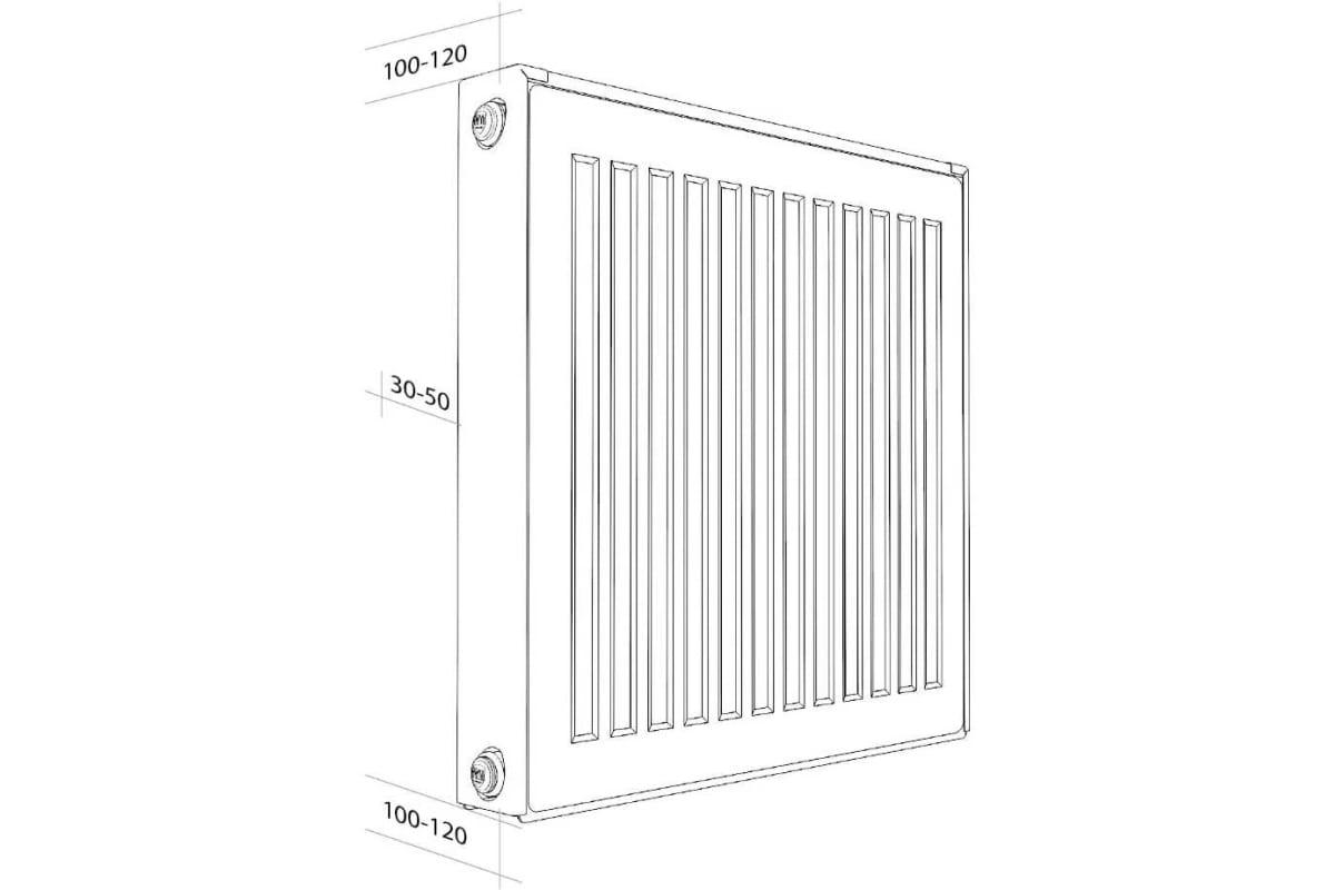 Панельный радиатор Royal Thermo COMPACT C21-500-700 RAL9016 НС-1189682