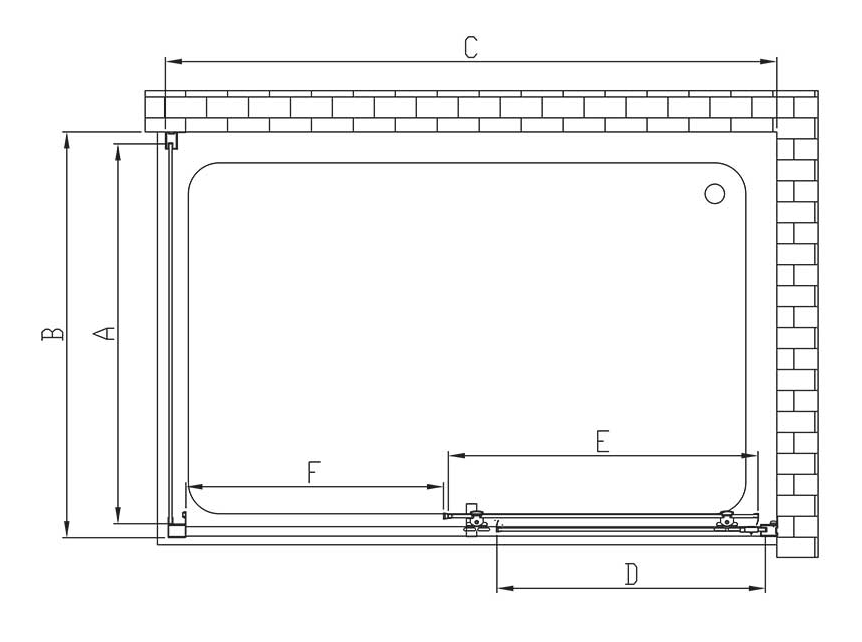 Душевой уголок Vincea Alpha VSR-3AL8010MT 100x80 хром, текстурное