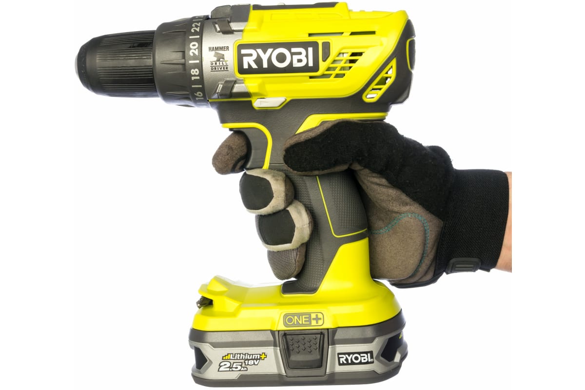 Ударная дрель-шуруповерт Ryobi ONE+ R18PD3-225S 5133003345