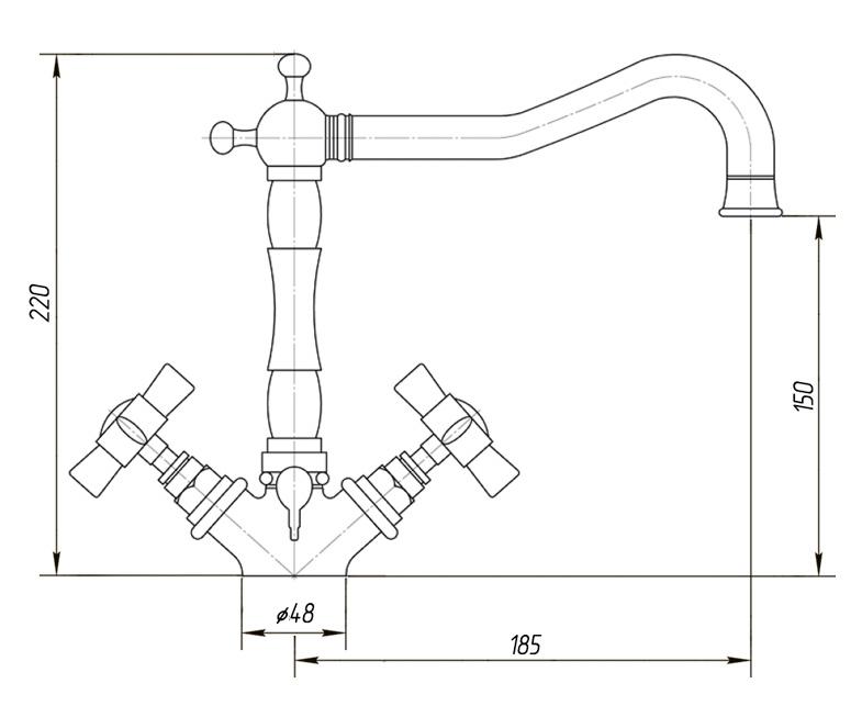 Смеситель для раковины Migliore Princeton ML.PRN-834.CR хром