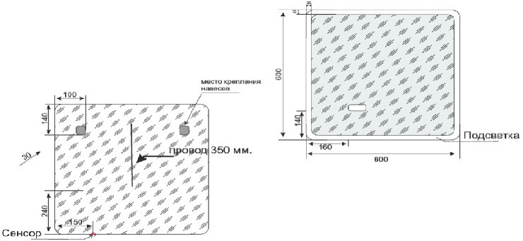 Мебель для ванной Style Line Атлантика 60 см подвесная, ясень перламутр