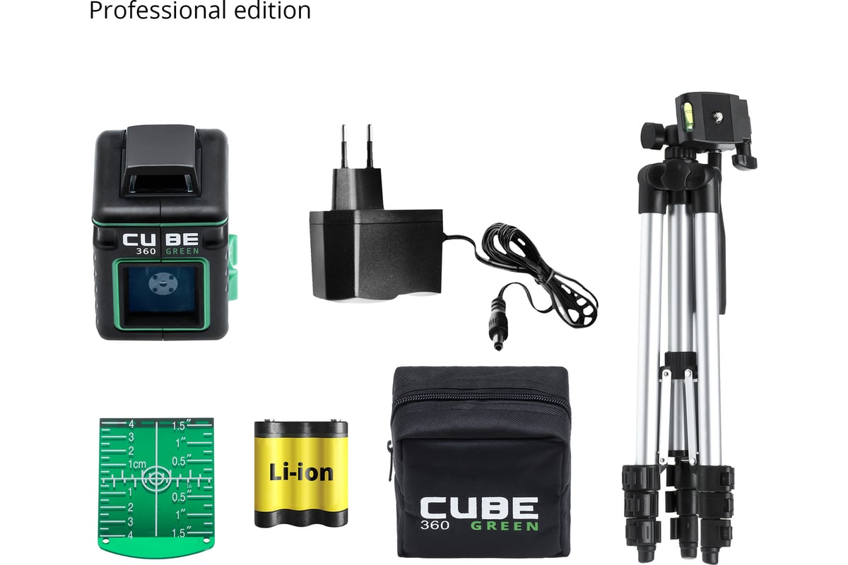 Лазерный уровень ADA Cube 360 Green Professional Edition А00535