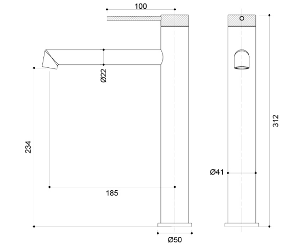 Смеситель для раковины Vincea Rim VBF-2RM2