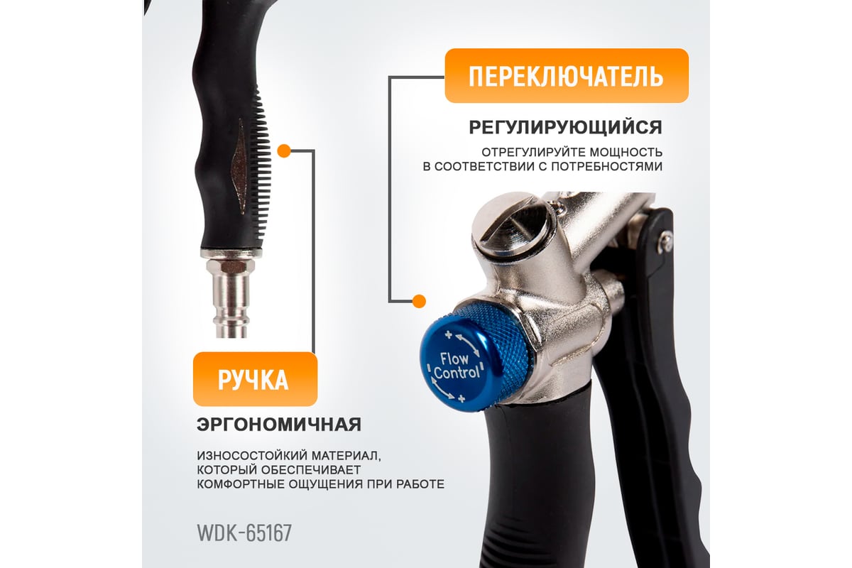 Обдувочный пистолет Wiederkraft WDK-65167