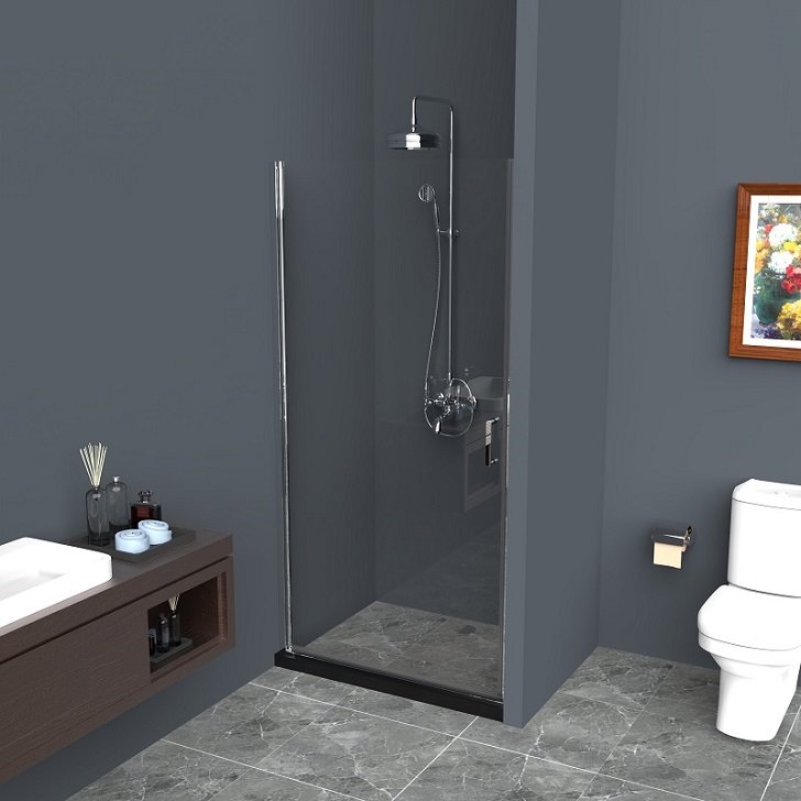 Душевая дверь BelBagno Uno 60x190 UNO-B-1-60-C-Cr прозрачная