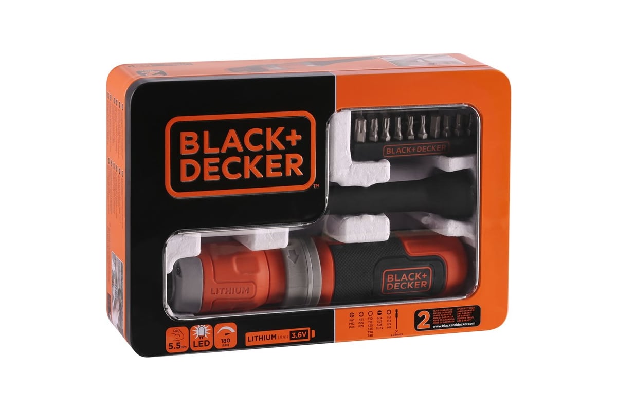 Аккумуляторная отвертка Black&Decker 48CM BCF603C