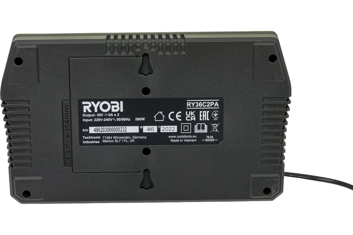 Зарядное устройство RY36C2PA 36В Ryobi 5133005741