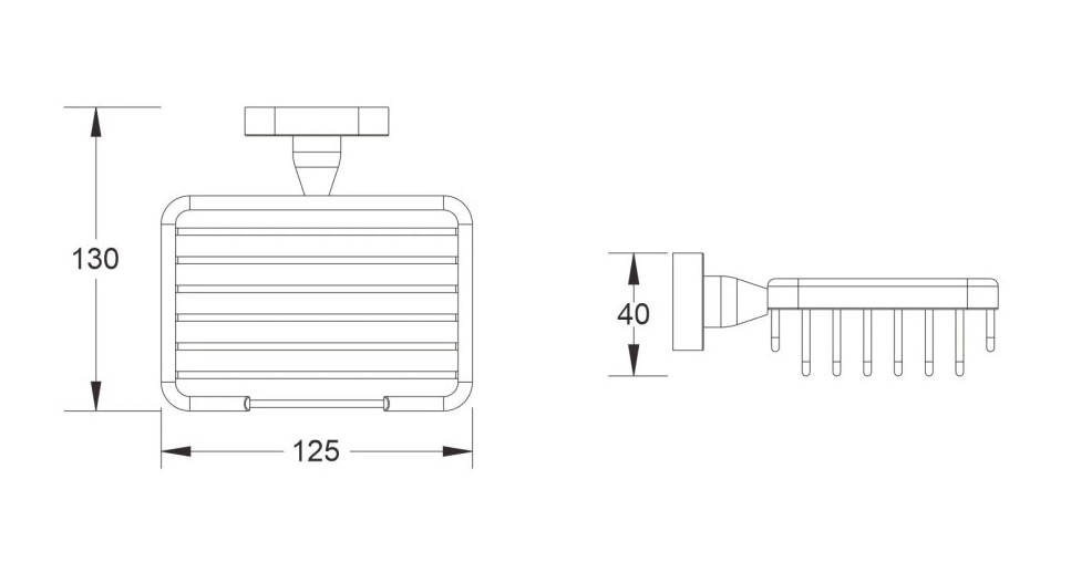 Мыльница Belz B90102-1 черный