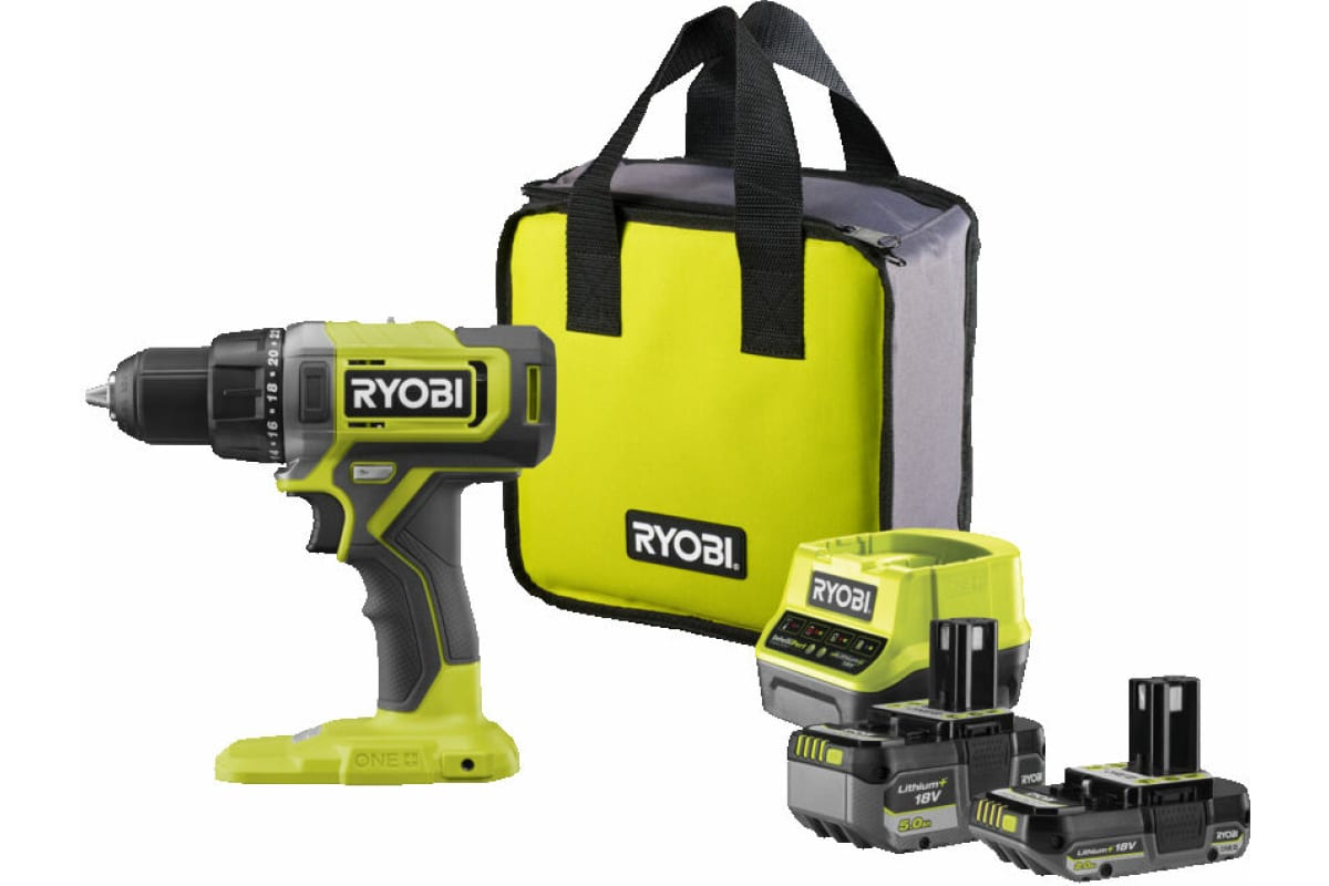 Дрель-шуруповерт Ryobi 18В RDD18-2C20S 5133005520