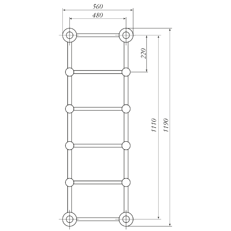 Полотенцесушитель электрический Migliore Colosseum 56x119 SX ML.CLS-EL.310.CR хром