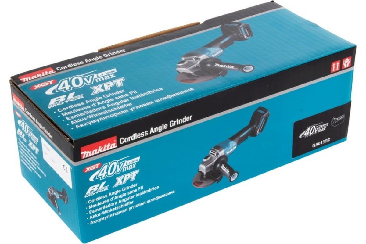 Аккумуляторная угловая шлифовальная машина Makita XGT GA013GZ